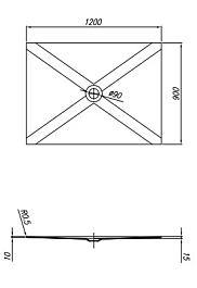 Kolpa San  Поддон для душа Step ZERO 120 – фотография-3